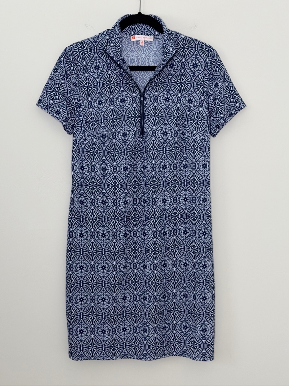 Jude  Connally Alexia Dress Jude Cloth Tribal Medallion Navy travel vacation - Picture 2 of 10